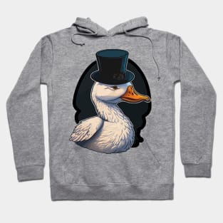 Duck Wearing A Top Hat Hoodie